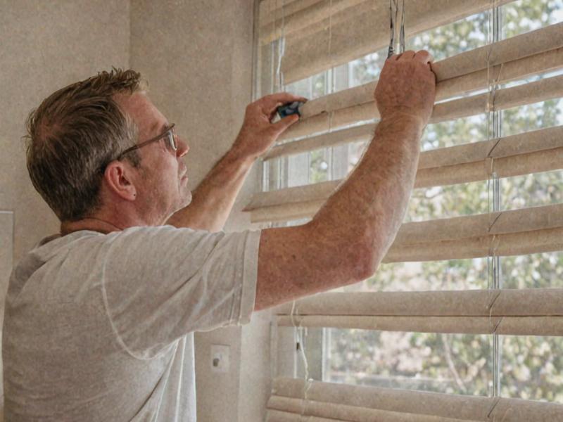 Professional blind installation team