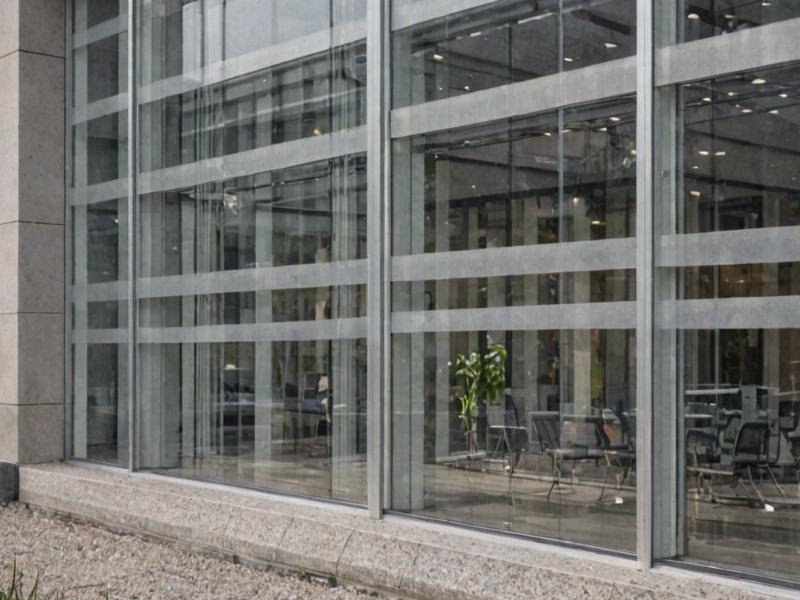 Modern corporate office with professional aluminum blinds installation