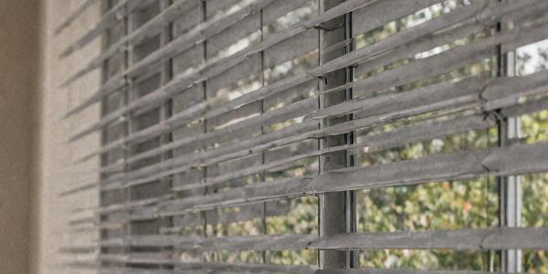 Aluminum blinds with sleek modern finish